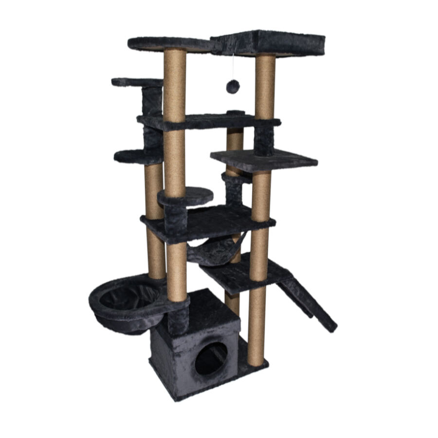 Catshion Roma &Aacute;rbol Rascador Grande Gris para gatos, , large Imagen numero 2