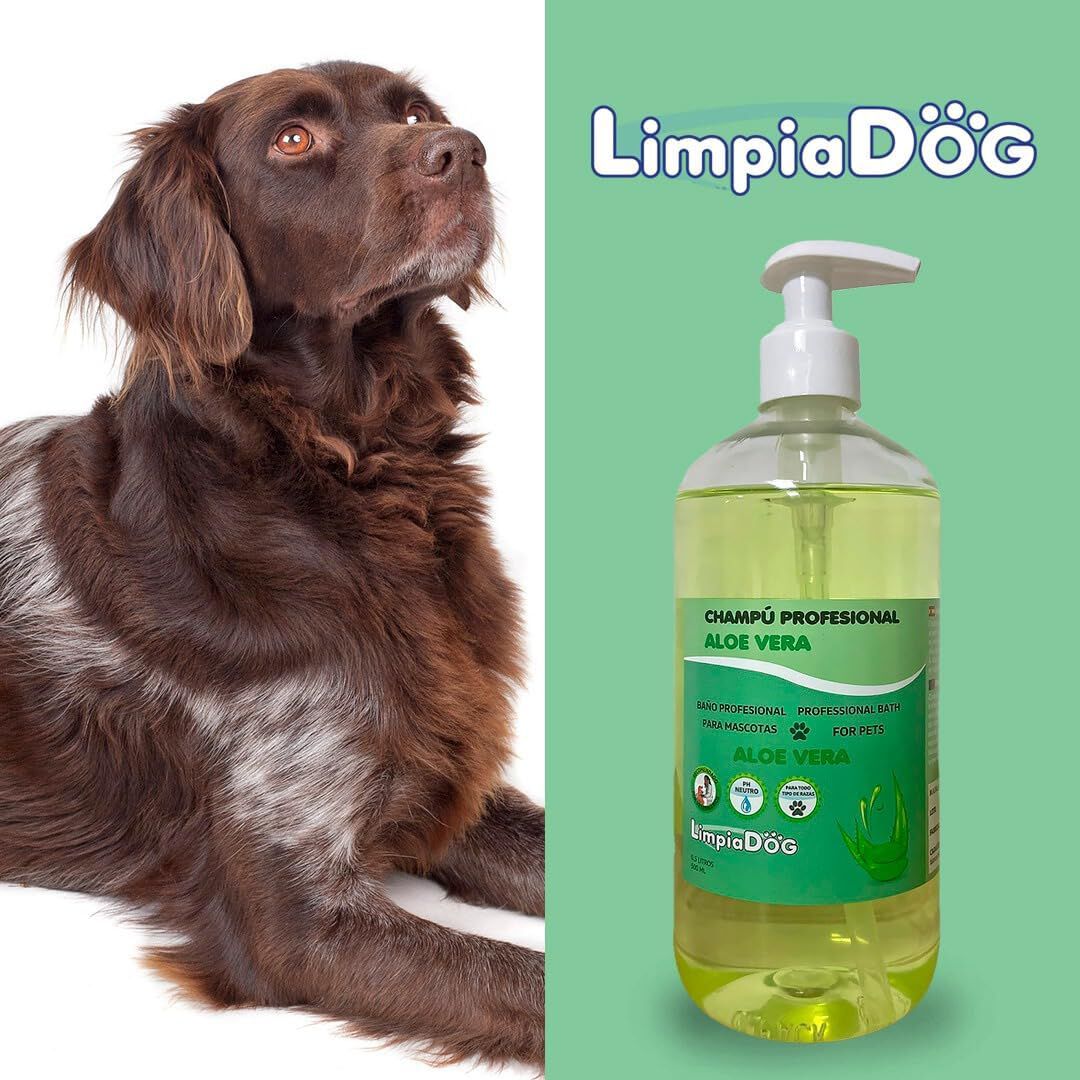 LIMPIADOG Champu para Perros hidratante Aloe Vera, para Todas Las Razas y Edades, Aroma Fresco y Natural 5 Litros, , large Imagen numero 8