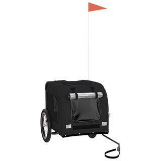 Vida XL Remolde de Bicicleta de Color Negro para perros