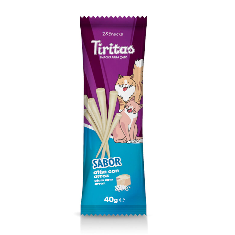 2&Snacks Tiritas de Atún con Arroz para gatos, , large image number null