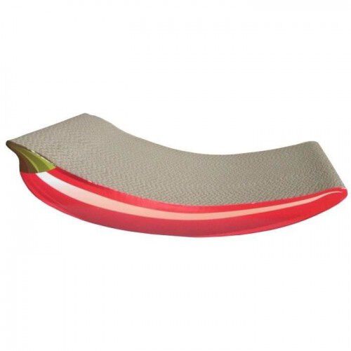 AIME rascador alfombra de cart&oacute;n reciclado rojo para gatos, , large Imagen numero 3