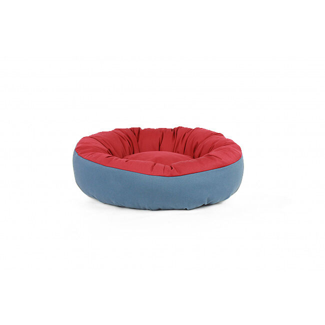 Gauty Cama Redonda para Perros y Gatos  Tela de sarga - Azul y rojo, , large Imagen numero 2