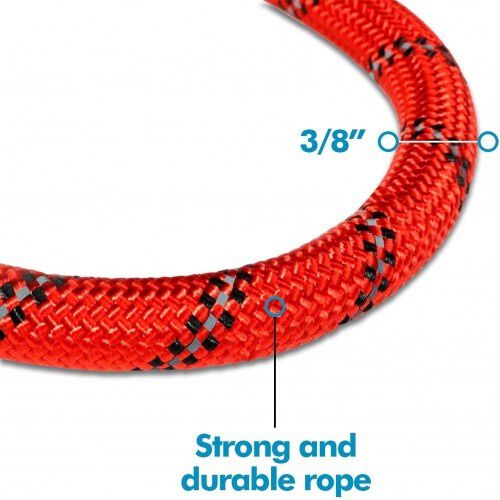 Edipets correa de adiestramiento con mango acolchado rojo para perros thumbnail