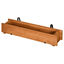 Outsunny Arriate de Madera de Suelo o Pared Jardinera Rectangular Huerto Urbano con 2 Orificios de Drenaje y 2 Ganchos para Cultivos Plantas Flores en Jardín Terraza 91x18x16,5 cm Natural, , large indicador imagen numero 1