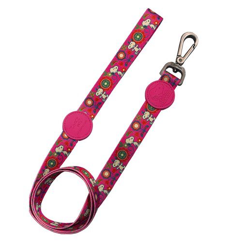 Correa de poli&eacute;ster para perros Zooz Pets Pink Flower, , large Imagen numero 1