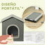 PawHut Casa para Gatos Gris, , large indicador imagen numero 5