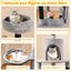 COSTWAY Rascador para Gatos de 144 cm, Árbol Rascador para Gatos de 5 Niveles con 3 Postes de Sisal para Rascar y Tablero, Condominio, Plataformas, Hamaca, Cama, Árbol de Actividades para Gatitos, , large indicador imagen numero 3