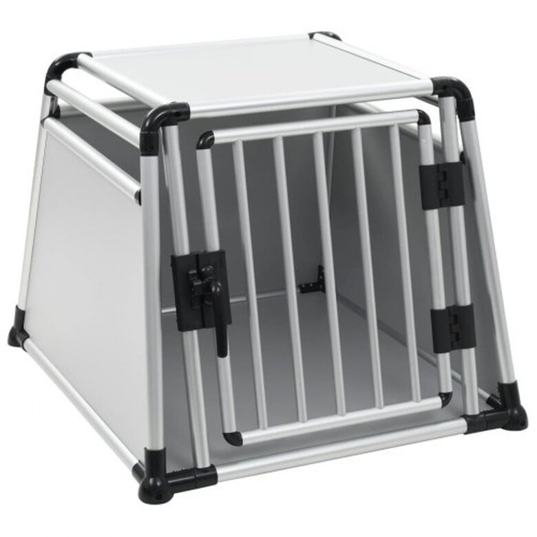 Decorar Prisionero de guerra Mostrarte Transportín de aluminio para perros color Plateado | Tiendanimal