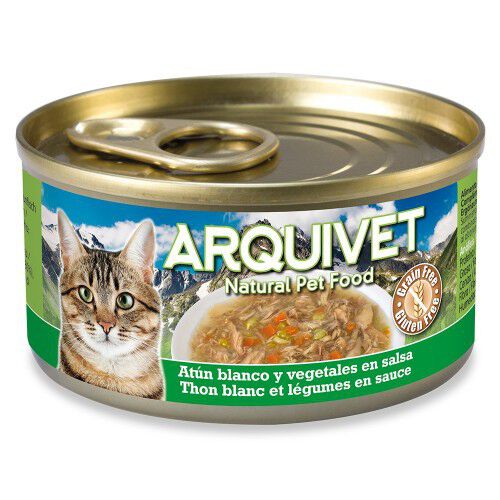 Comida h&uacute;meda Arquivet para gatos sabor at&uacute;n blanco y verduras, , large Imagen numero 1