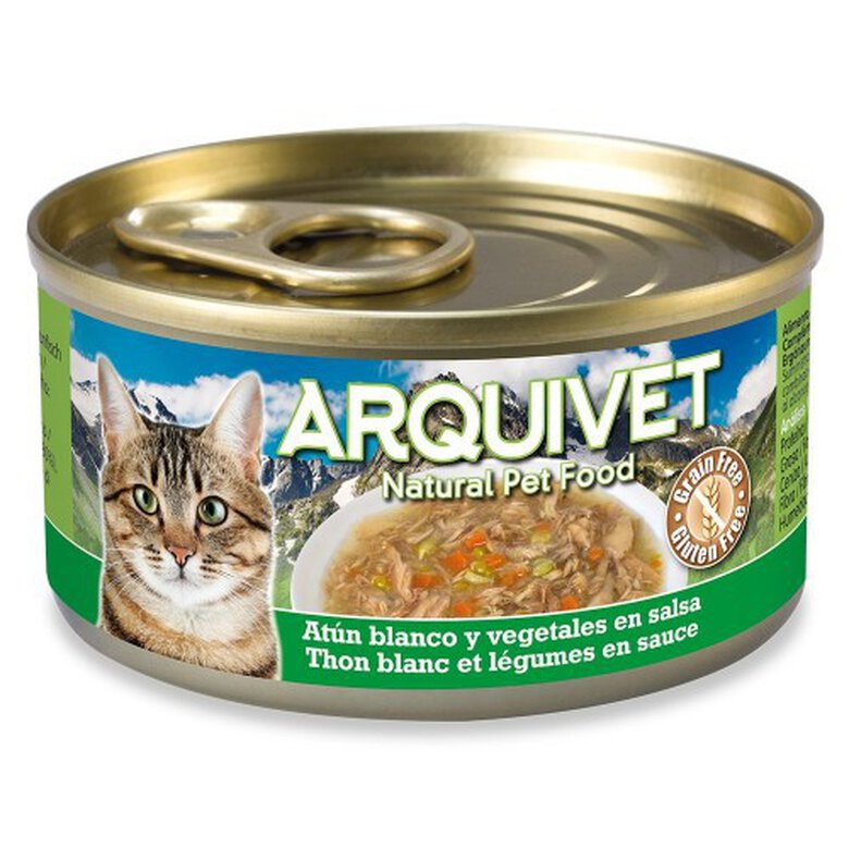 Comida húmeda Arquivet para gatos sabor atún blanco y verduras, , large image number null