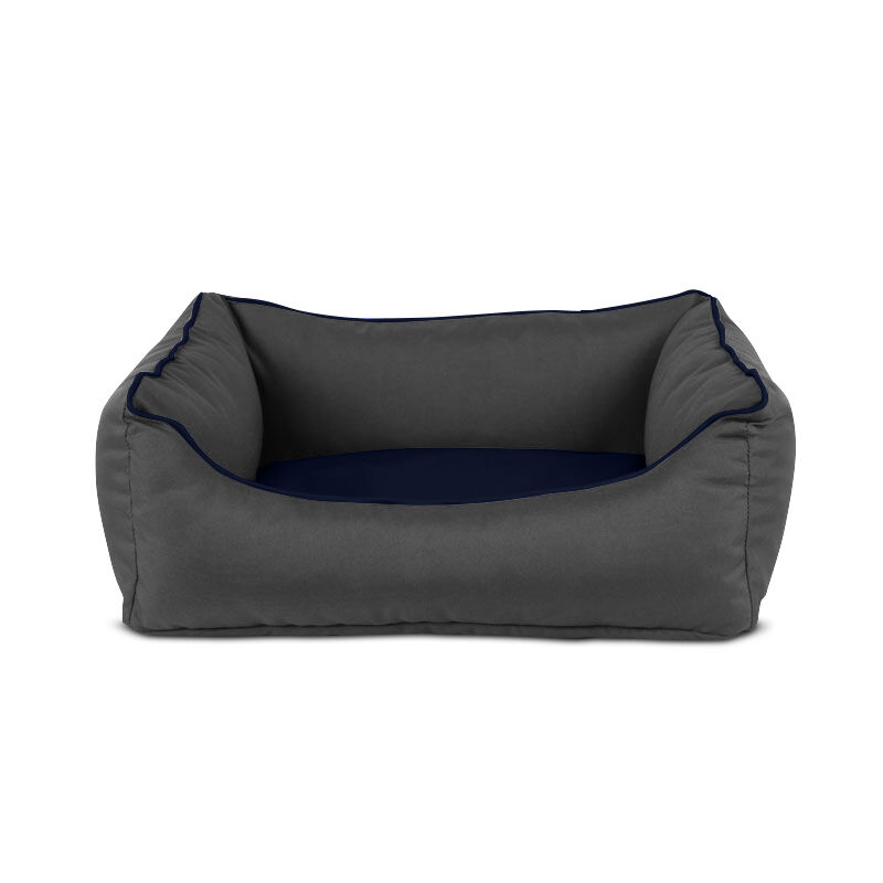 Gauty Cama para Perros y Gatos  Tela Impermeable - Gris y azul oscuro, , large Imagen numero 1
