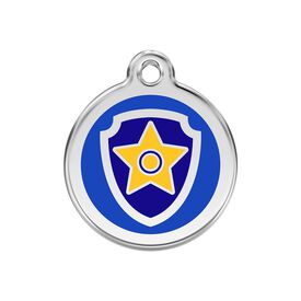Red Dingo Placa identificativa Acero Inoxidable Esmalte Nickelodeon Paw Patrol Chase Azul para perros