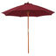 Outsunny Sombrilla Parasol con Poste Desmontable de Madera &Aacute;ngulo Ajustable Ventilaci&oacute;n Sistema de Polea para Exterior Jard&iacute;n Patio Piscina Terraza &Oslash;257x253 cm Rojo Vino, , large indicador imagen numero 1
