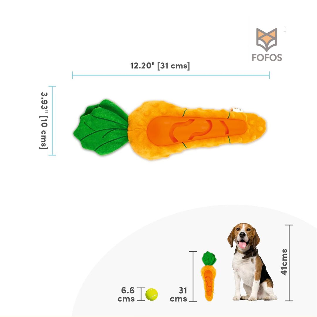 FOFOS | Juguete Interactivo de Recompensa Zanahoria - Para Perro, , large Imagen numero 2