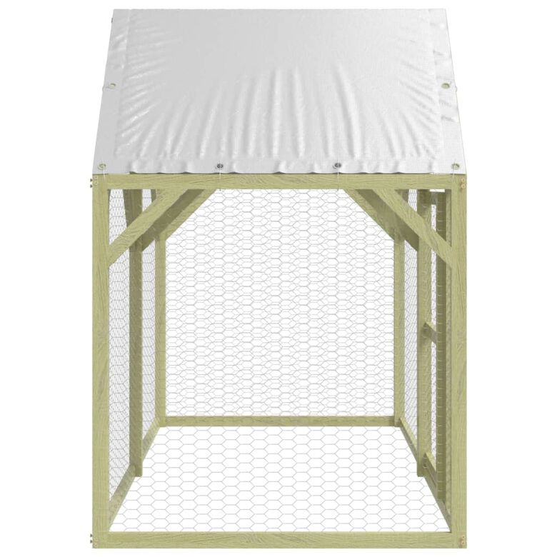VidaXL Gallinero exterior XL madera pino maciza con techo para aves thumbnail