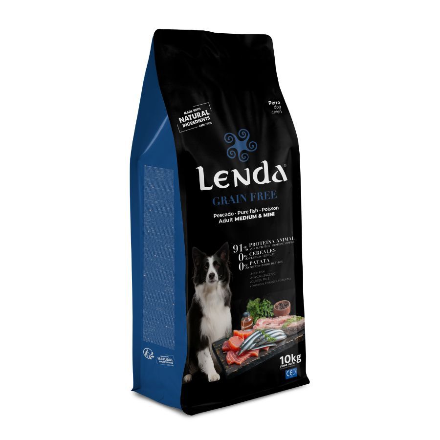 10 kg Lenda Grain Free Pescado y Krill pienso para perros, , large Imagen numero 1