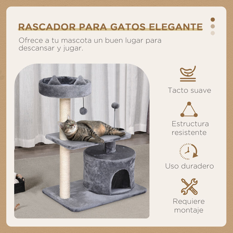 PawHut Conjunto para Mascotas Gris thumbnail