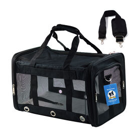 DZL Bolso transportín de nylon resistente para perros pequeños y gatos