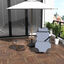 Outsunny Tumbona Reclinable y Plegable Tumbona de Jardín con Respaldo Ajustable en 2 Niveles Reposacabezas y Bolsillo Silla Tumbona para Terraza Carga 136 kg 118x60x80 cm Gris, , large indicador imagen numero 2