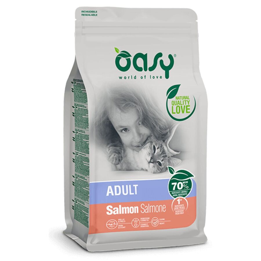 OASY GATO ADULT SALMON 1.5 KG, , large Imagen numero 2