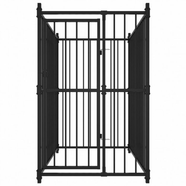 Perrera sin cubrir de acero color Negro thumbnail