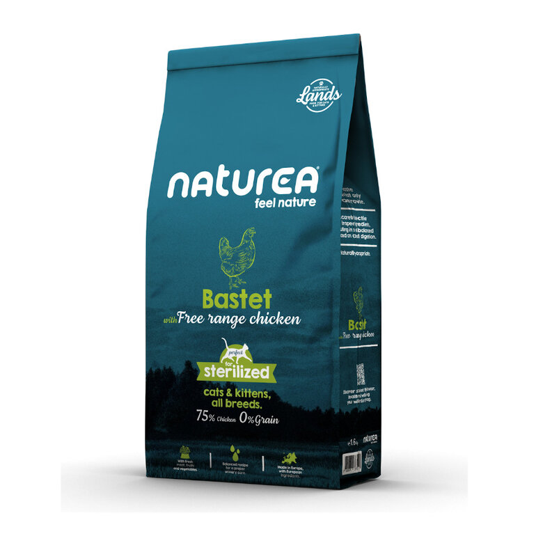 5.5 kg Naturea Lands Bastet Pollo de Corral pienso para gatos