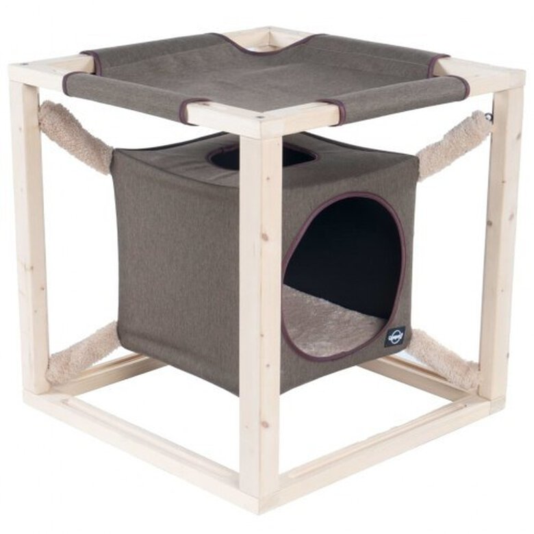 Cama con hamaca Catcube para gatos color Marrón, , large image number null