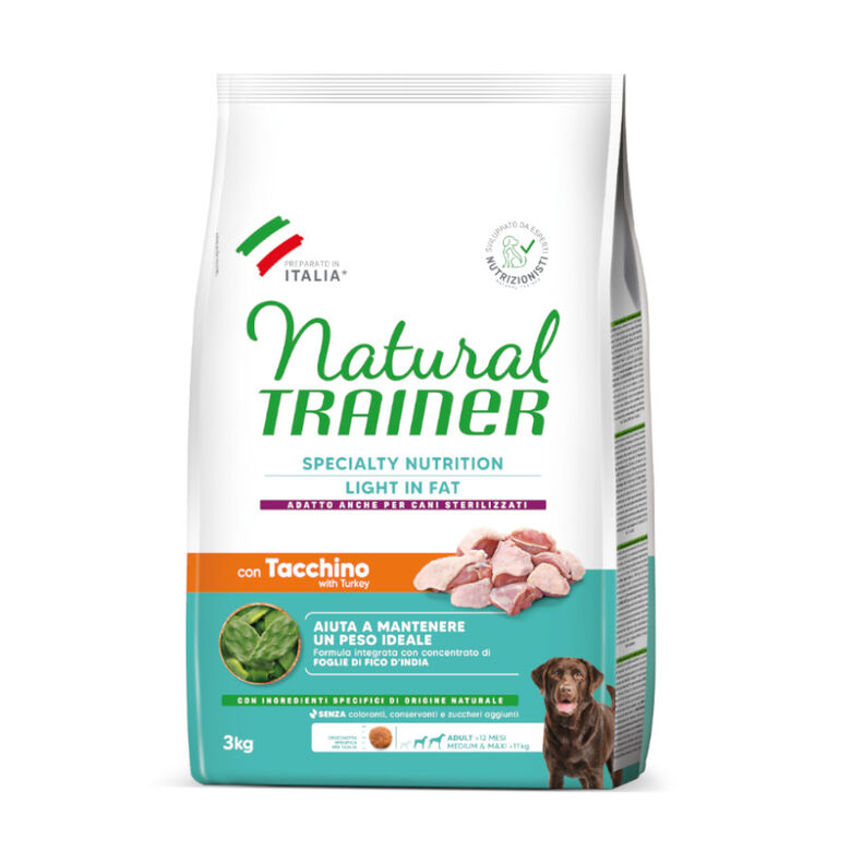 Natural Trainer Adult Light in Fat Medium&amp;Maxi Pavo pienso para perros thumbnail