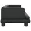 vidaXL Cama para perros de cuero sintético negra 80x45x30 cm, , large indicador imagen numero 8