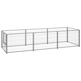 VidaXL Perrera de Acero Pequeña Rectangular para perros