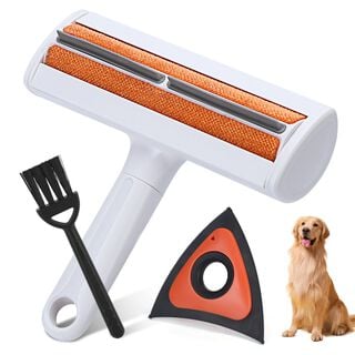 Nobleza Hair Removal Brush Set L19*W18.5*H4.6CM/L12*W12CM/L9*W2CM Black/White&Orange