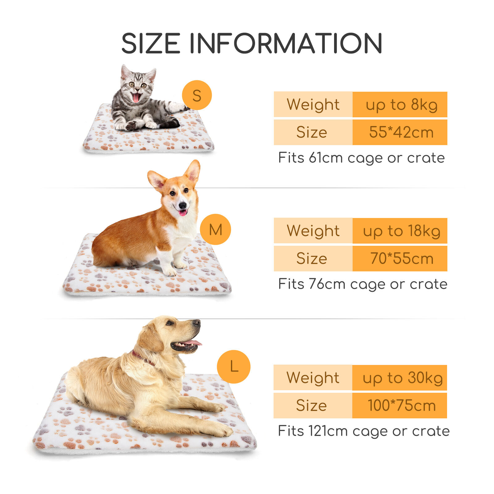 Nobleza Colchonetas para Camas para Perros, Mascotas Lavables a Mano y Lavables a M&aacute;quina Manta para Perros, Mantas C&aacute;lidas De para Gatos y Perros para Camas De Perros, , large Imagen numero 3