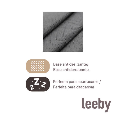 Leeby Cuna Impermeable Anti Pelos Negro para perros, , large image number null