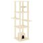 vidaXL Rascador para gatos con postes de sisal crema 154 cm, , large indicador imagen numero 1