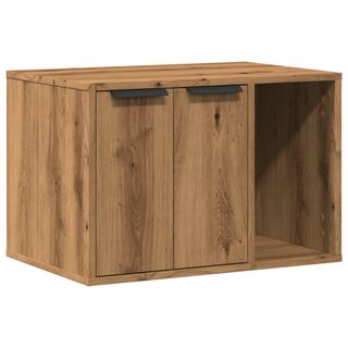 vidaXL Mueble arenero para gatos madera roble artisian