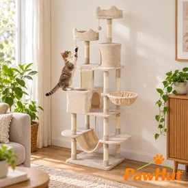 PawHut &Aacute;rbol Rascador Beige para Gatos