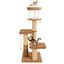 COSTWAY Árbol para Gatos de Interior, Torre para Gatitos de 164 cm, Percha Acolchonada, Cama para Gatos Desmontable, Plataformas de Salto, Cuerda de Sisal, Bola Colgante, Mobiliario Multinivel para Gatos, , large indicador imagen numero 2