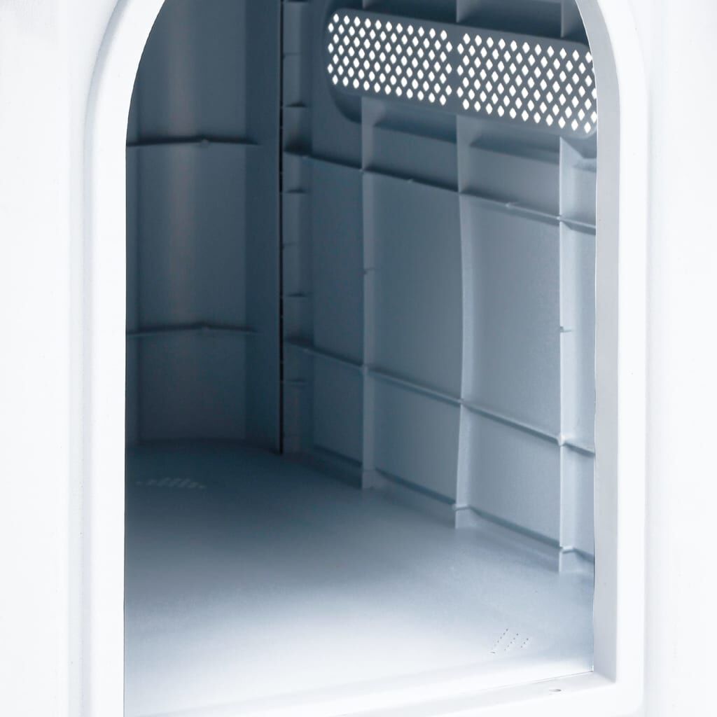 VidaXL Caseta Blanca y Azul para perros medianos thumbnail