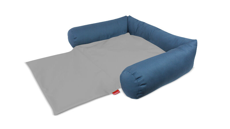 Gauty Cama para Perros y Gatos  Tela de sarga - Azul y gris, , large Imagen numero 1
