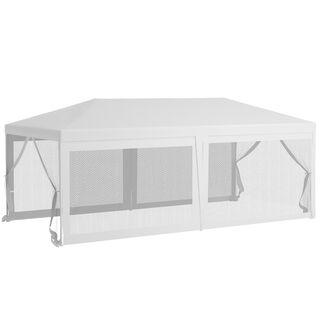 Outsunny Carpa De Jardín Blanco 