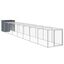 vidaXL Gallinero con corral acero galvanizado gris 110x1017x110 cm, , large indicador imagen numero 13