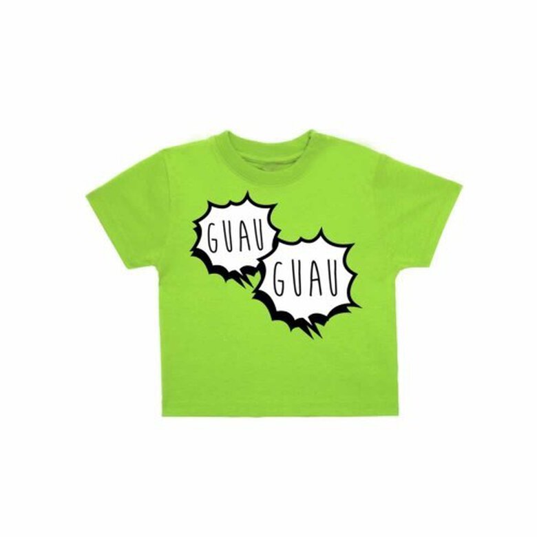 Camiseta bebé "Guau, guau" color Verde, , large image number null