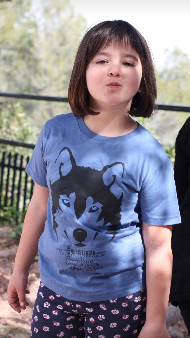 Camiseta niño/a lobo color Blanco thumbnail