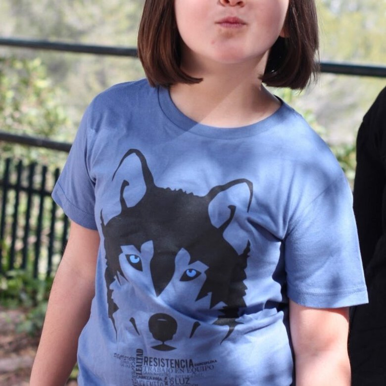 Camiseta niño/a lobo color Blanco, , large image number null