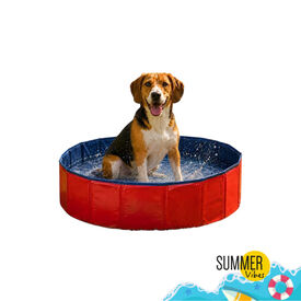 Summer Vibes Piscina Roja para perros