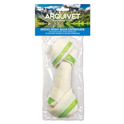 Hueso anudado de algas para perros sabor Spirulina, , large Imagen numero 1