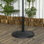 Outsunny Base de Sombrilla de Hormigón Soporte para Parasol de 14 kg Pie de Parasol para Mástil de Ø32-38 mm para Jardín Terraza Patio Ø46x34 cm Negro, , large indicador imagen numero 2