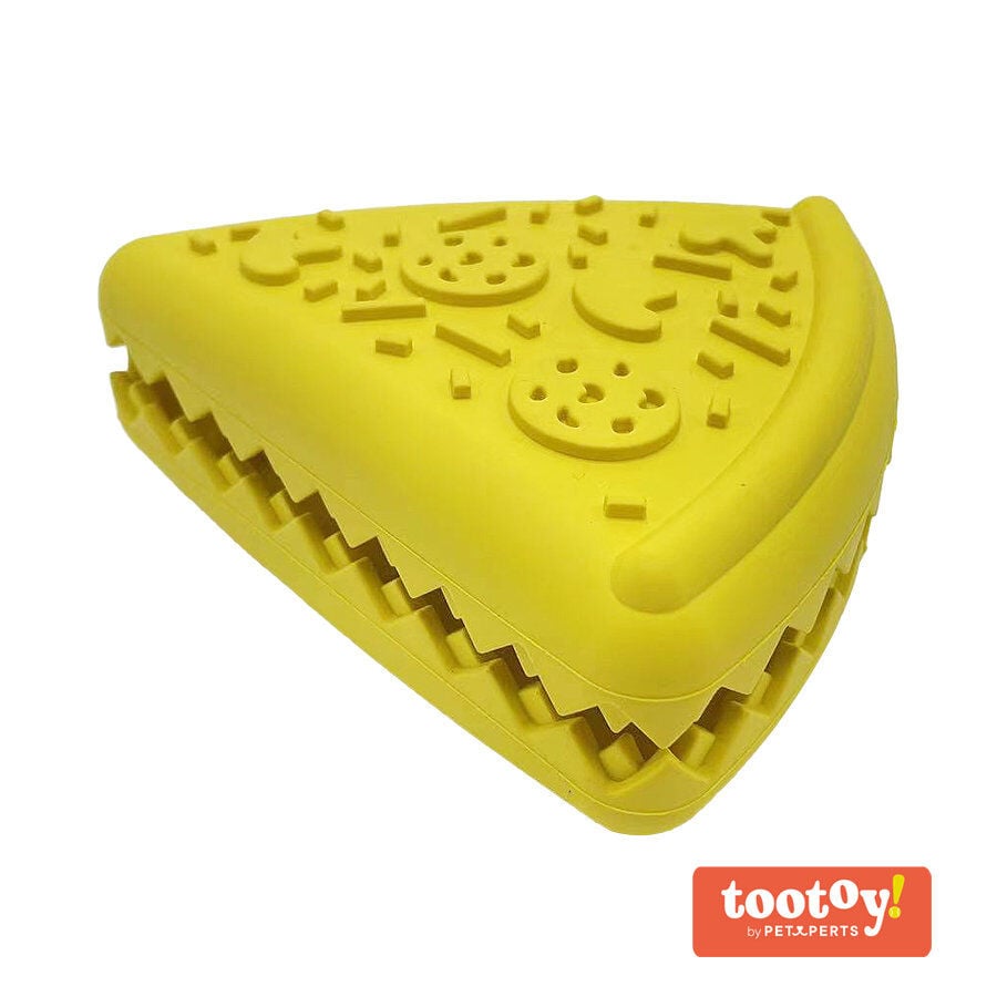 Tootoy! Chew Cheese Pizza Treat Dispenser juguete para perros thumbnail