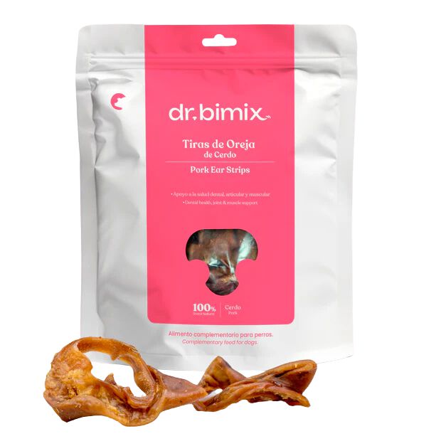 dr. bimix Tiras de Oreja de Cerdo para Perros | Snack Natural, , large Imagen numero 1