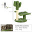 PawHut Árbol para Gatos Verde, , large indicador imagen numero 3